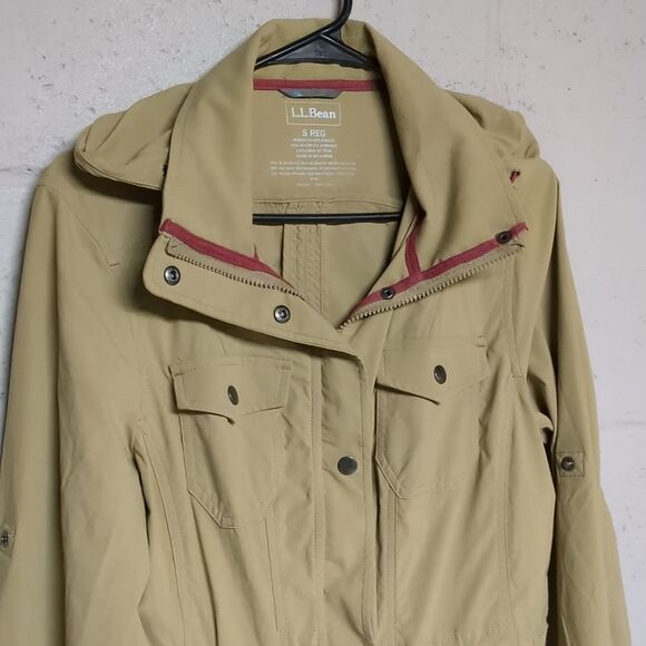 LL Bean Women's Luna Full Zip Utility Jacket, Size Small, Water & Wind Resistant - Picture 3 of 5